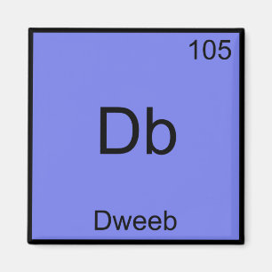 Imã Camiseta Db - Símbolo de Elemento Químico Divertid