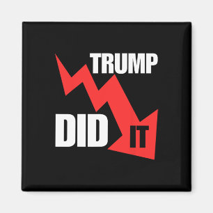 Imã Camiseta de Ações da Economia Ele Fez Isso Trump P