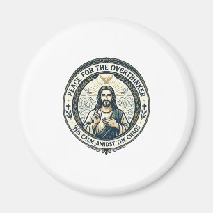 Imã Camiseta de Afirmações de Saúde Mental de Jesus In