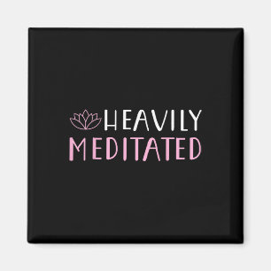 Imã Camiseta de Amantes de Yoga Profundamente Meditado