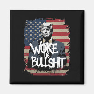 Imã Camiseta de Apoio a Donald Trump Acordado é Touro