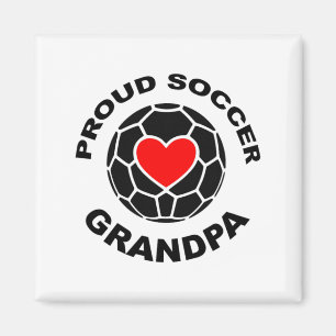 Imã Camiseta de Avô Orgulhoso de Futebol