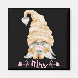 Imã Camiseta de casamento engraçada do Sr. e Sra. Gnom