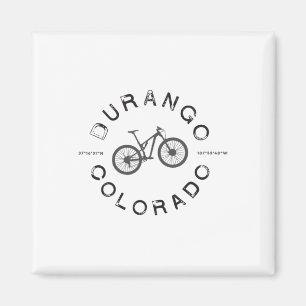 Imã Camiseta de Ciclismo de Montanha Durango Colorado