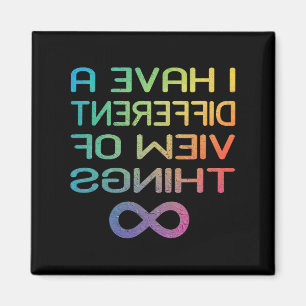Imã Camiseta de Conscientização do Autismo Eu Tenho Um