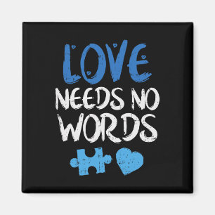 Imã Camiseta de conscientização sobre autismo 'O amor