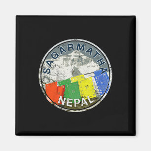Imã Camiseta de escalada vintage do Monte Everest Nepa