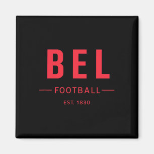 Imã Camiseta de Fã de Futebol Heritage Bélgica Futebol