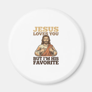 Imã Camiseta De Fé Vintage Engraçada Jesus Te Ama Desi