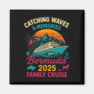 Imã Camiseta de férias de cruzeiro familiar das Bermud