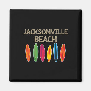 Imã Camiseta de Férias em Família na Praia de Jacksonv