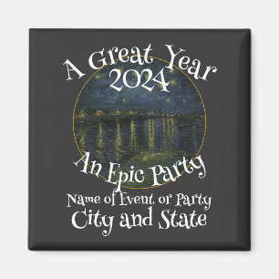 Imã Camiseta de Festa de Aniversário de Família 2024 R