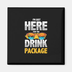 Imã Camiseta de festa engraçada de bebida de férias de