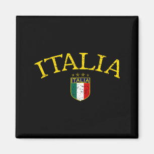 Imã Camiseta de Futebol Vintage Italia