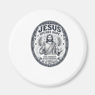 Imã Camiseta de Inclusão da Comunidade Surda Jesus ASL
