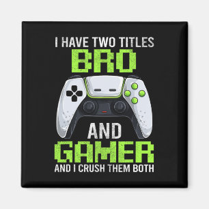 Imã Camiseta de jogador de videogame masculino