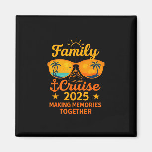 Imã Camiseta de manga curta Family Cruise 2025 Vacatio