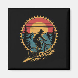 Imã Camiseta de Mountain Bike para Homens e Mulheres,