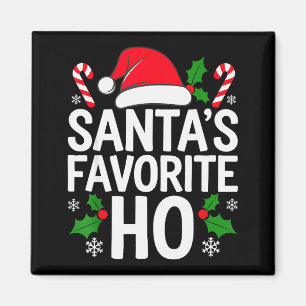 Imã Camiseta de Natal Favorita do Papai Noel Adulto Cr