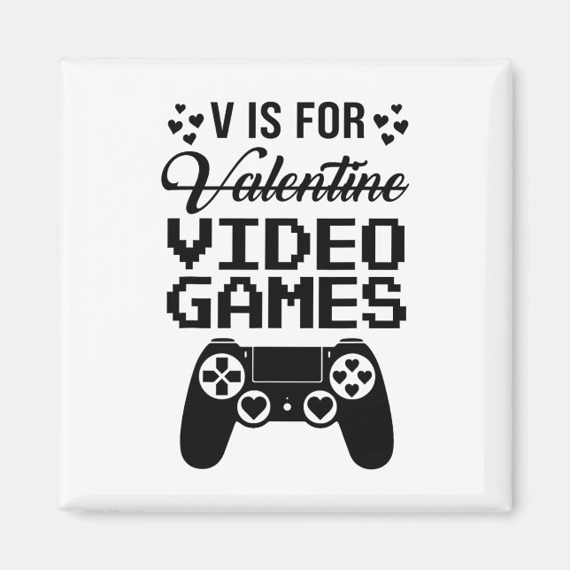 Imã Camiseta de Presente para Amante de Jogos de Vídeo (Frente)