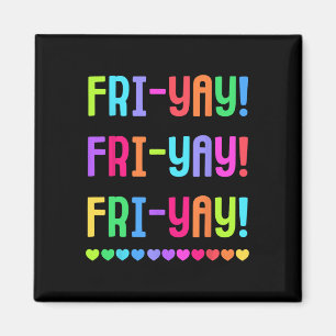 Imã Camiseta De Professor Friyay Feliz Fri-yay Amantes