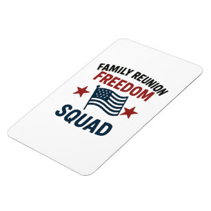 Ímã Camiseta de Reunião da Família Freedom Squad – Pat