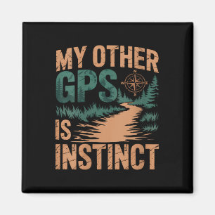 Imã Camiseta decote V engraçado geocaching feminino
