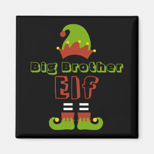 Imã Camiseta Divertida de Natal do Irmão Mais Velho El