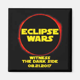 Imã Camiseta Divertida Eclipse Solar Guerras Sci