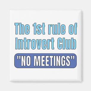 Imã Camiseta do Clube de Introvertidos