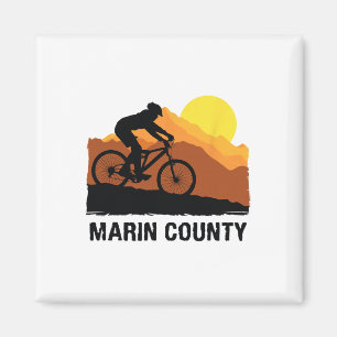 Imã Camiseta do Condado de Marin Mountain Bike Camiset