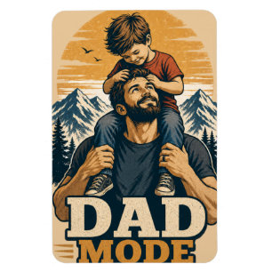 Ímã Camiseta do Dia do Pai Modo Papai