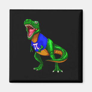 Imã Camiseta do Dinossauro Rex do Dia do Pi Presente d