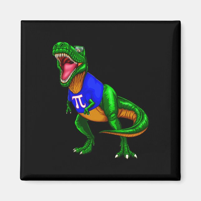 Imã Camiseta do Dinossauro Rex do Dia do Pi Presente d (Frente)