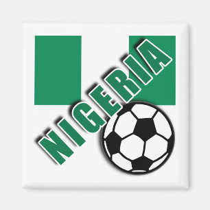Imã Camiseta do fã de futebol do mundo de NIGÉRIA