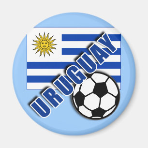 Imã Camiseta do fã de futebol do mundo de URUGUAI