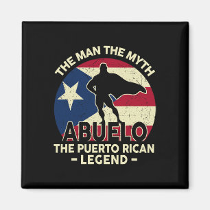 Imã Camiseta do Pai de Porto Rico Avô Homem Mito Porto