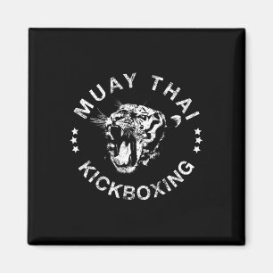 Imã Camiseta do Tigre de Muay Thai Kickboxing