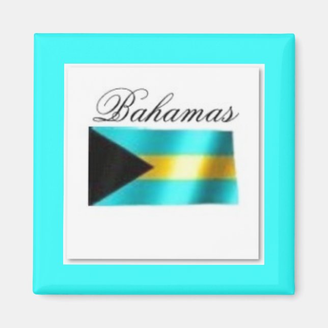Imã Camiseta E Etc Da Bandeira Das Bahamas (Frente)
