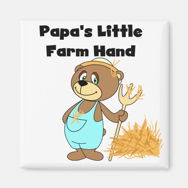 Imã Camiseta e presentes da mão de fazenda da papá pou (Frente)