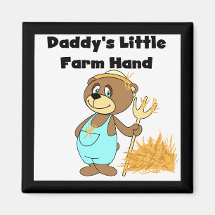 Imã Camiseta e presentes da mão de fazenda do pai pouc