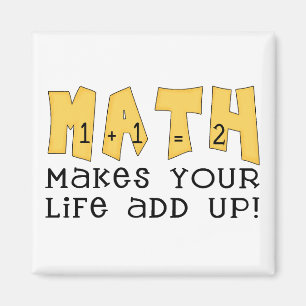 Imã Camiseta e presentes da matemática