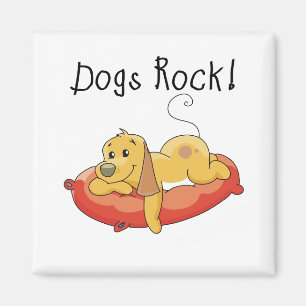 Imã Camiseta e presentes da rocha dos cães