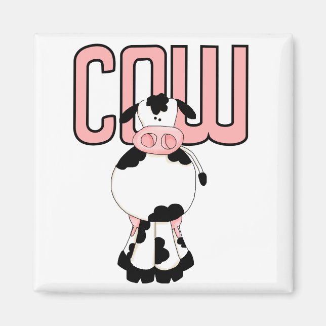 Imã Camiseta e presentes da vaca (Frente)