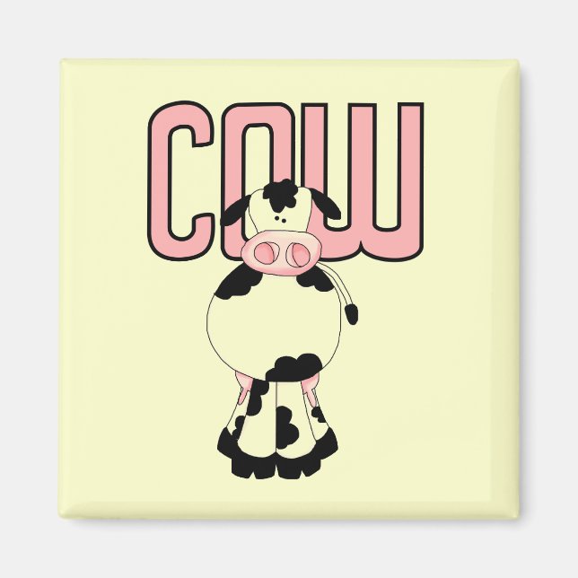 Imã Camiseta e presentes da vaca (Frente)