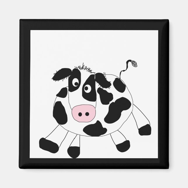 Imã Camiseta e presentes da vaca da fazenda (Frente)