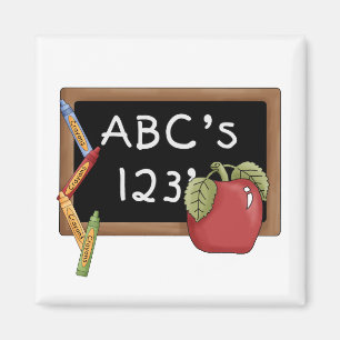 Imã Camiseta e presentes de Abcs 123s