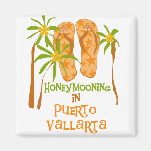 Imã Camiseta e presentes de Puerto Vallarta da lua de