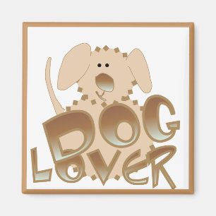 Imã Camiseta e presentes do amante do cão de Brown