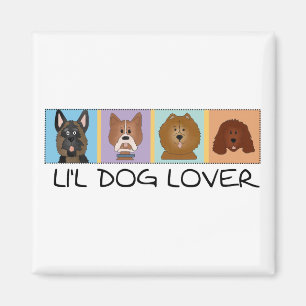 Imã Camiseta e presentes do amante do cão pequeno